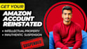 work for amazon account reinstatement and amazon suspension