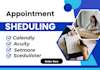 set up acuity scheduling, square, booking appointments, calendly