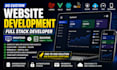 do custom website development as full stack web developer frontend backend