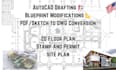 draw and stamp 3d architectural drawing, mep, floor plan, site plan, city permit