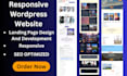 design redesign wordpress startup landing page within 24 hours