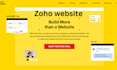 design a responsive website on zoho sites, redesign zoho website