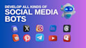 develop a social media bot, website automation bot using python selenium