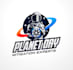 design classic space themed water mitigation logo