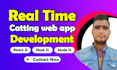 develop real time chatting web application with react js, next js, node js