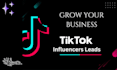 find influencer valid leads for tiktok and youtube