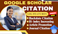 cite paper references to increase citation on google scholar backdate citations