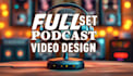 intro and logo animation, full set podcast design