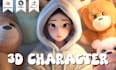 design and model a custom stylized 3d character for games or animation