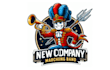 do make marching band mascot logo design with company