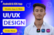 design mobile app UI UX design for ios and android