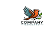 do make simple bird mascot logo monoline with express delivery