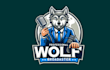 do make professional wolf broadcaster mascot design