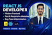 be your react js developer for frontend web application