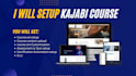 setup kajabi online course and upload kajabi course content