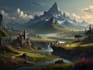 create fantasy landscape concept art