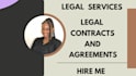 draft and review legal contracts, agreements, lease, nda, policy etc