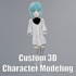 model custom 3d characters for games, animation or VR