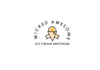 design fun ice cream shop logo