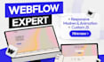 make webflow website, webflow designer, webflow expert, figma,xd,psd to webflow