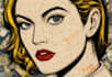 draw a retro pop art roy lichtenstein style