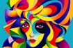 create magical abstract art, psychedelic, surrealism, cubism