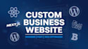 build a custom website using react, next js, or wordpress