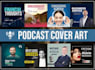 do professional modern podcast cover art, podcast logo and any graphics design