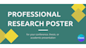 design a professional research poster in canva for  presentations