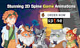 animate your 2d game characters and assets in spine pro