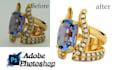 best quality jewelry retouch like real shiney