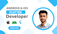 do flutter mobile app development, android ios app, flutter developer