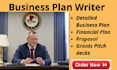 develop an investor ready business plan, proposal, grants