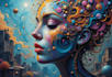 create magical abstract art, psychedelic, surrealism, cubism