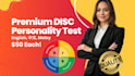 provide a premium disc test english, chinese, malay