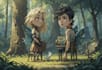 draw a digital cartoon illustration