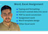 do advanced excel data entry, formulas, and automation