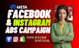 create and manage facebook and instagram ads campaign
