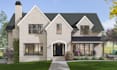 do 3d farmhouse, barndominium, tiny house, facade rendering