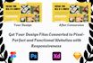 convert PSD, xd, figma, sketch to pixel perfect responsive HTML CSS js angularjs