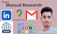 do manual research on google maps and websites
