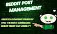 do reddit post management for your business