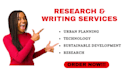 do urban planning, technology case studies and  sustainable development research