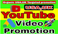 usa youtube channel promotion to usa active audience