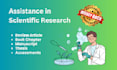 offer assistance in scientific research writing