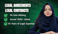 write legal agreements, contracts and documents