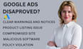 fix google ads, compromised site, dissaproval issue