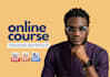 create course content, elearning video course, and PPT