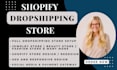 shopify store design, shopify dropshipping store, design redesign shoify store