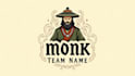 create outstanding monk logo with express delivery